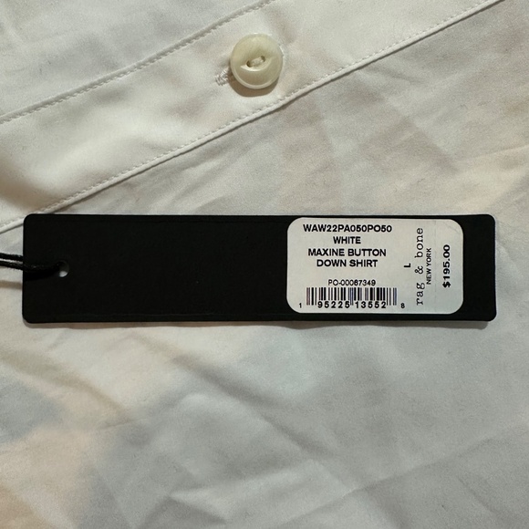 NWT Rag & Bone Maxine Button Down Shirt Size L - Picture 8 of 12